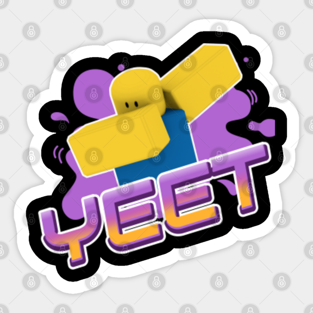 Yeet Roblox Dabbing Dancing Noob Kid Gamer Gift Roblox Sticker